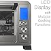 hOmeLabs Digital Countertop Convection Oven - 1500 Watts, Stainless Steel Exterior with Baking Pan Broil Rack Rotisserie Fork and Removable Crumb Tray - 6-Slice LCD Display Compact Toaster Oven