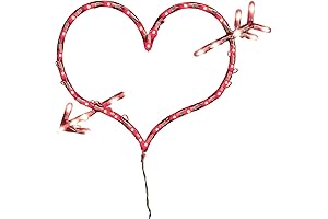 Valentine's Day Window Decoration: Hearts and Arrows