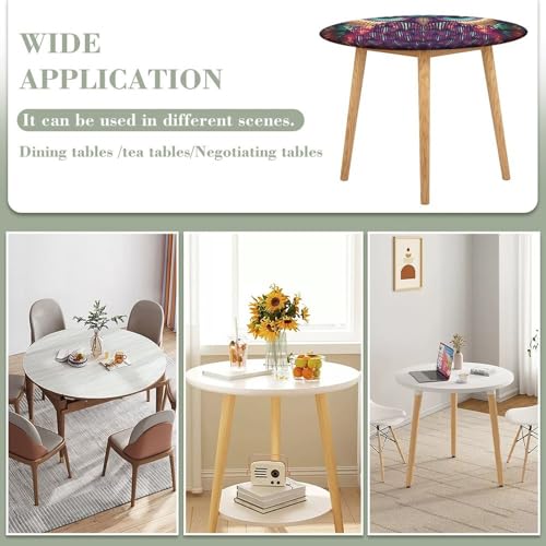 Nappe ronde ajustée élastique hibou imperméable camping table intérieur extérieur protection