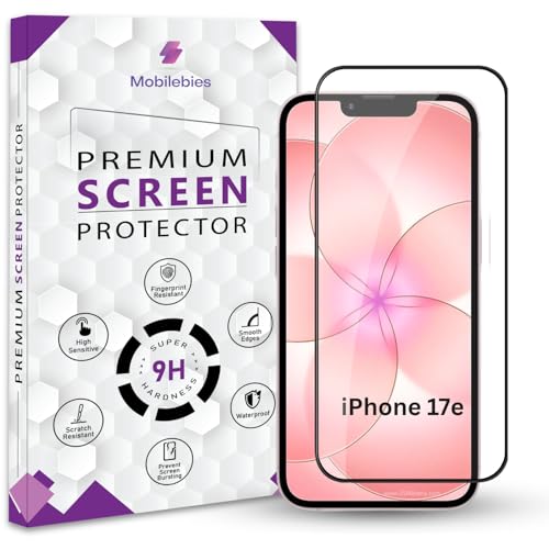 Image of Premium Tempered Glass Screen Protector Guard For iPhone 17e (6.1 Inch, Pack of 1) | Edge to Edge Coverage With Easy to installation kit