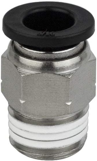 PneumaticPlus PC-5/16-N2 Push to Connect Tube Fitting, Male Straight - 5/16 Tube OD x 1/4 NPT Thread (Pack of 10)