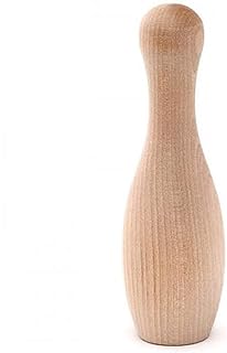 Pinehurst Crafts Unfinished Small Wooden Bowling Pins, 5 Inch Tall (1-1/2 Inch Wide), Pack of 10, Bowling_5IN