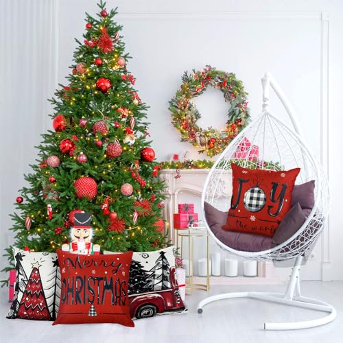 Housses de coussin de Noël lot de 4 idée cadeau déco hiver - 7