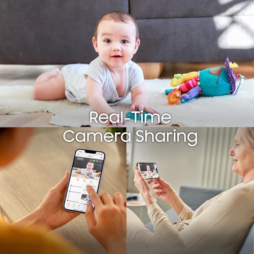 CHILLAX, Baby Monitor Giraffe Clip, 5'' HD LCD Screen, Full HD 1080p Camera, Flexible Arm, Night Vision, Walkie-Talkie - Image 2