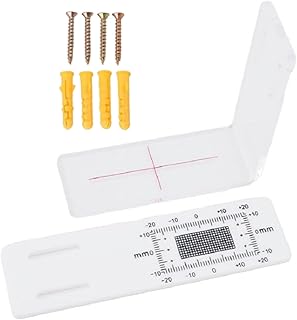 Crack Monitoring Gauge,L Shape Acrylic Detector - Crack Gauge - for Detection Tracking Building Internal External Wall Corner