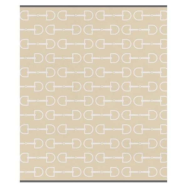 Santa Barbara Design Studio Luxe 100% Cotton Throw, 60" x 50", Equestrian by Santa Barbara Design Studio - Used condition - US$70.33