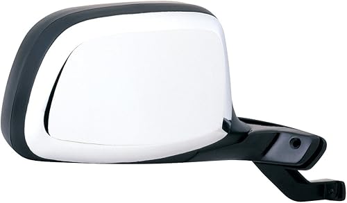 Fit System Espejo lateral del pasajero para Bronco F150 F250 F350 HD negrocromo plegable diseño de remo manual