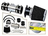 Rtunes Racing Short Ram Air Intake Kit + Filter Combo BLACK Compatible For 95-00 Ford Contour /...