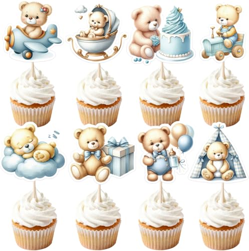 Auteby Baby Bear Cupcake Toppers