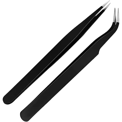 JOYUS Surgical Tweezers for Ingrown Hair, Pack of 2