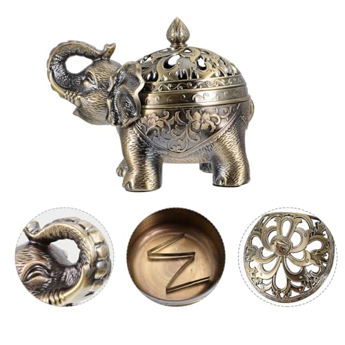 Brûleur de parfum éléphant noir, diffuseur aromathérapie et déco de salon - 8