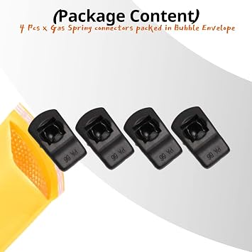 Connectors Replacement Lift Support Ball Stud Socket Joint 10mm M8 Female Thread Gas Spring Strut Bearing End Fitting Qty(4)