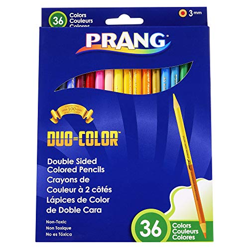 Prang X22118 Duo Pencils, 36, Assorted Colors 18 Count #TOP6