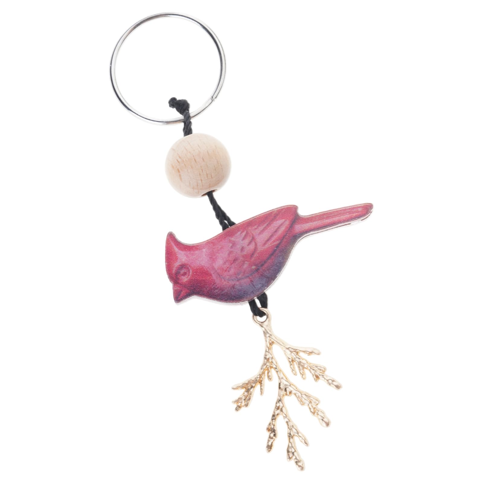 Tsophreniq Natrual Crystal Bird Keychain Car Keyring Purse Pendant Handbag Bag Charm Amazonite Car Hanging Ornament Amazonite