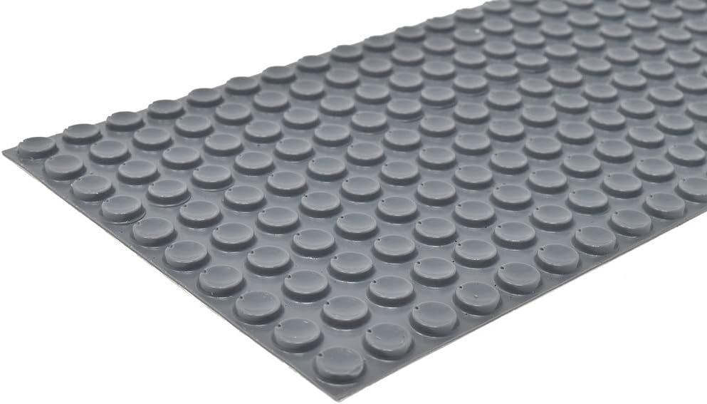 Bumper Specialties Self Adhesive Bumper Feet 0.500" x 0.140" (12.7mm x 3.5mm) Gray Recessed Polyurethane Pads for Industrial Surface Protection, 5,000 Pieces per Box, BS18
