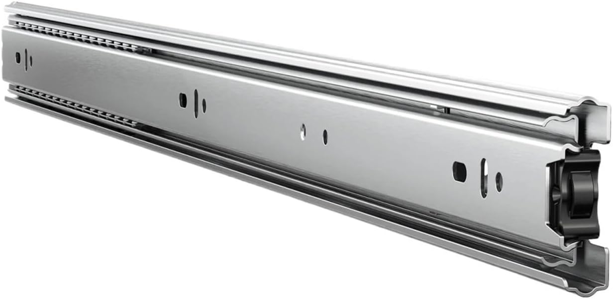 Drawer Slides 10 Pairs Full Extension Ball Bearing Cabinet Rails 100LB Load Capacity Heavy Duty Side Mount(24 inch)