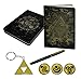 Produktbild The Legend of Zelda Schreibwaren 7 tlg. Set - 1x Notizbuch | 1x Schlüsselanhänger | 1x Füller | 3x Abzeichen | 1x Metallschachtel