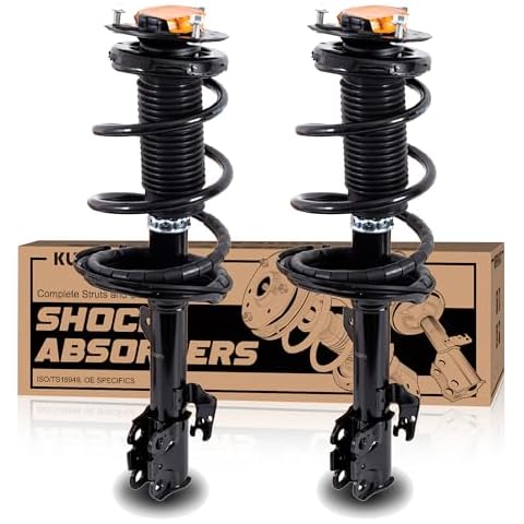 KUIPERAUTO Front Complete Struts Coil Spring Assembly 272211 272212 Compatible with 2004-2006 Lexus RX330, 2007-2009 RX350, 2006-2008 RX400h, 2004-2007 Toyota Highlander Shock Absorbers Cover