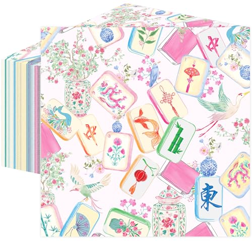 Quera Mahjong Napkins Cocktail Paper Pink for Party Supplies