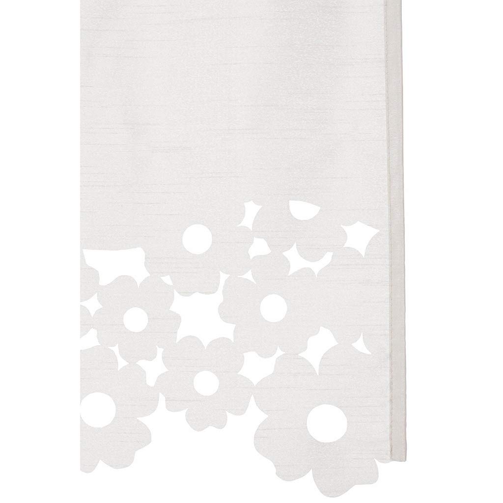 Tenda Da Cucina Corta Con Mantovana - Lino/cotone, Stile Floreale, 90x30cm - Foto 7