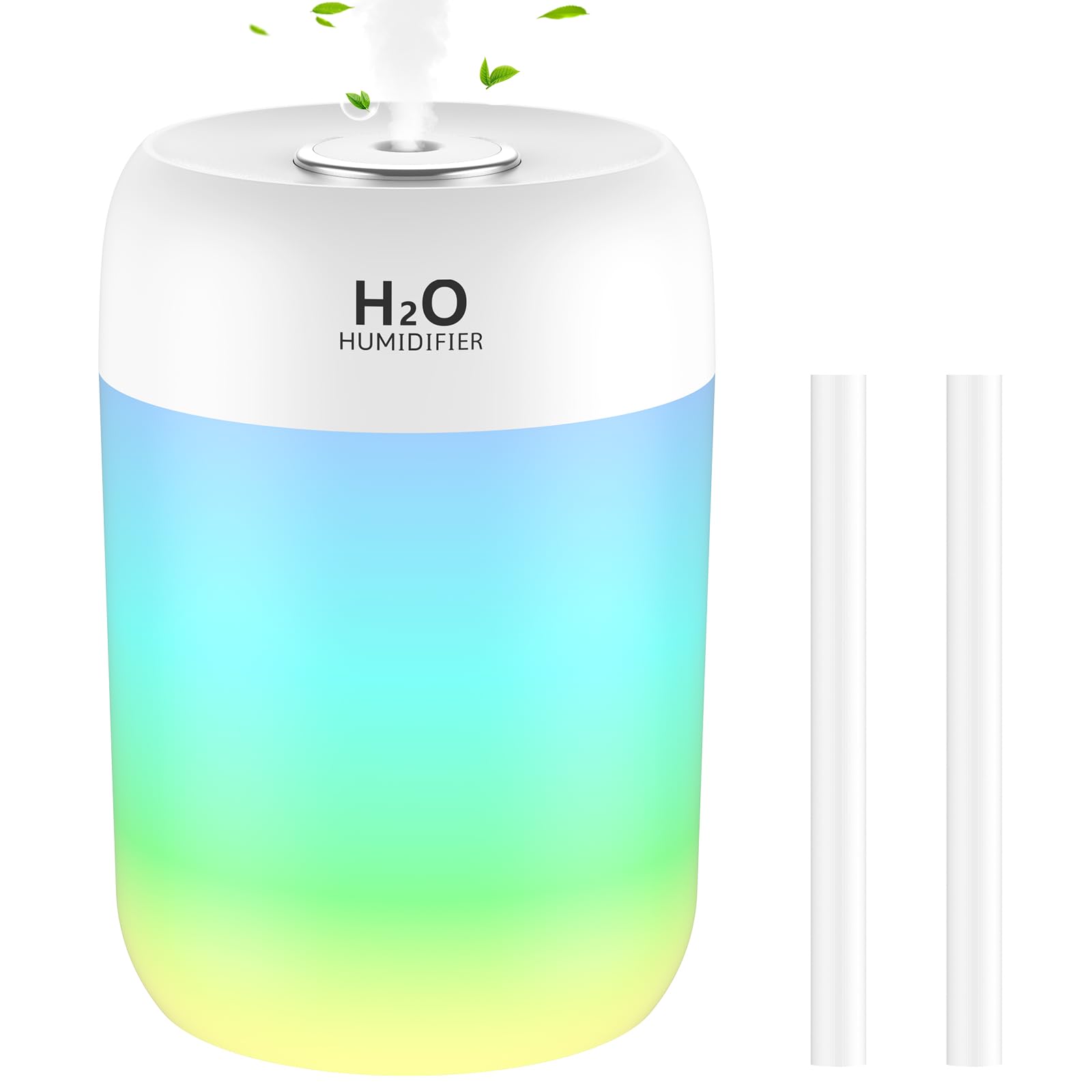 SZO Mini Cool Mist Humidifier for Bedroom, Top Fill Quiet with Night Light