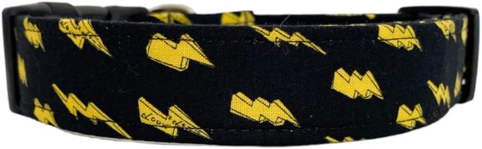 Lightning Bolt Dog Collar (Medium (1" wide))