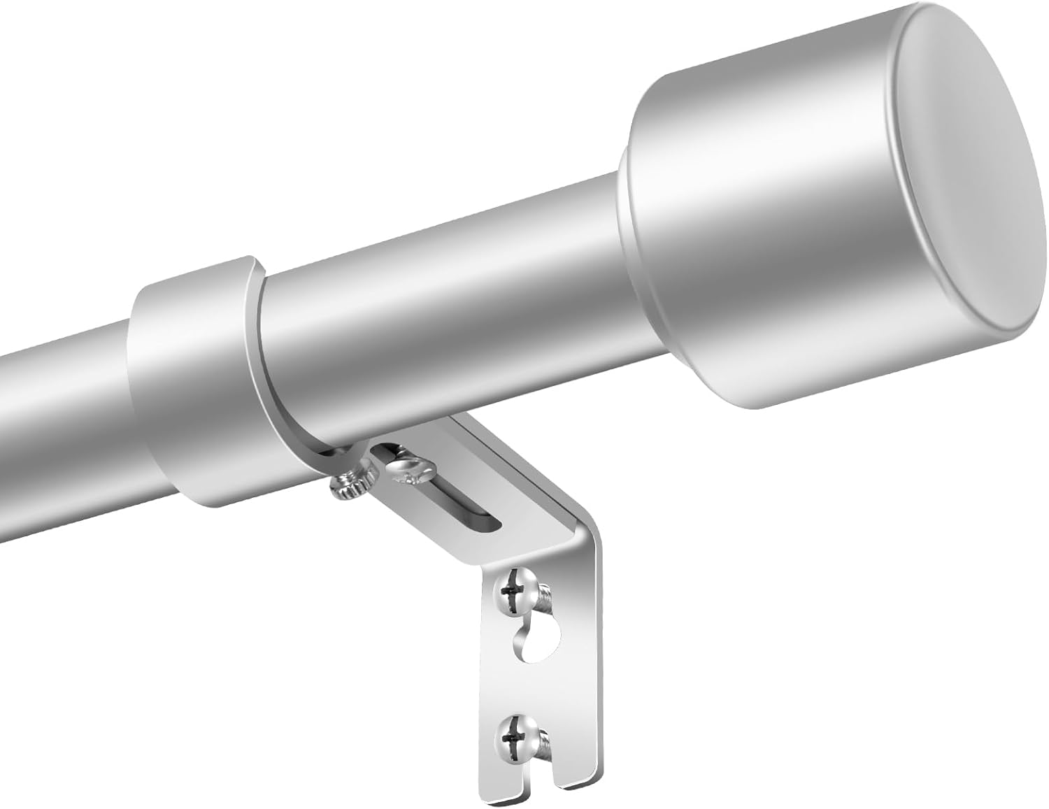 Telescopic 30-144 in curtain rod set (2-pack)