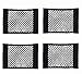 Produktbild Xndryan Auto-Kofferraum-Aufbewahrungsnetz, 4 Stück, 40 x 25 cm, großes Aufbewahrungsnetz für Rücksitz oder Kofferraum, Elastizität, Lebensmittel-Organizer mit starkem Magic Klebeband