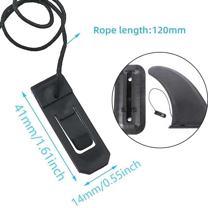 Namvo 4 aletas universales extraíbles para tabla de surf, aletas reforzadas de seguridad de nailon, aletas de tabla de surf, aletas de pala de surf con hebilla para tablas largas, tablas de remo