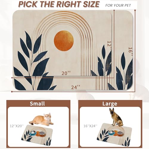 Tapis d'alimentation pour chien et chat absorbant antidérapant eau - 3