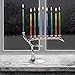 Zion Judaica Chanukah Artistic Barren Winter Tree Candle Menorah Fits Hanukkah Candles or Oil Cups Tree of Life Designers Hanukkiah for Chanukkah and Year Round Judaica Collection