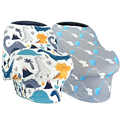Image of Car seat Covers for Baby Boys and Girls,2-Piece Set of Nursing Covers by Salustar