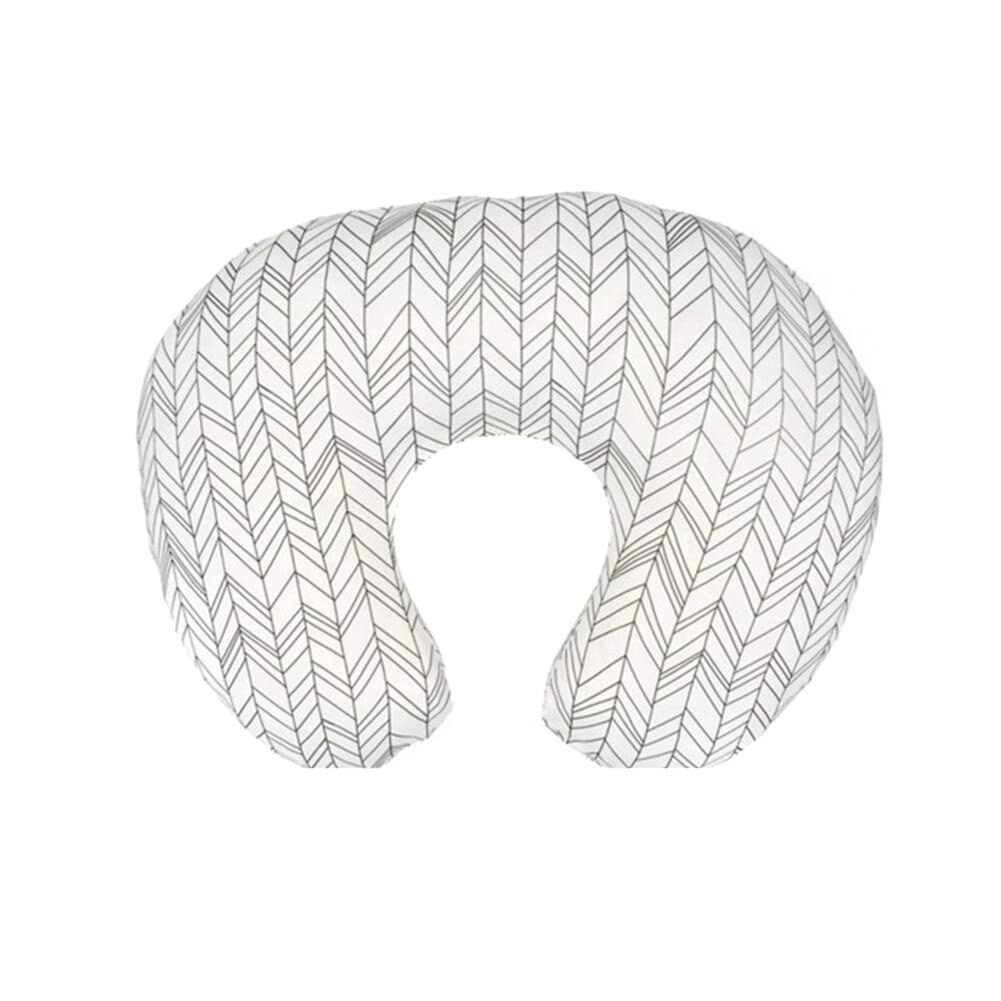 Uposao Baby Nursing Pillow Cover, Newborn U-Shaped Breastfeeding Pillowcase Cushion Cover Stretchy Replaceable for Infant Newborn Feeding Baby Boy and Girl,55x40CM
