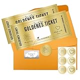 APOMOONS 6 tarjetas de rascar de boletos dorados, para rascar y rascar de boletos dorados, revelación personalizada de tarjetas para rascar y rascar para vacaciones, regalo de boletos de concierto de