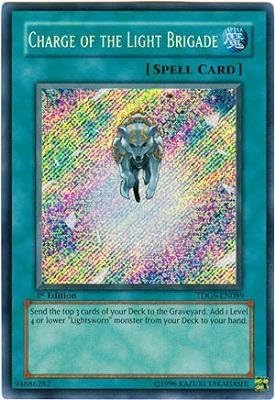 Yu-Gi-Oh! - Charge of The Light Brigade (TDGS-EN089) - The Duelist Genesis - 1st Edition - Secret Rare