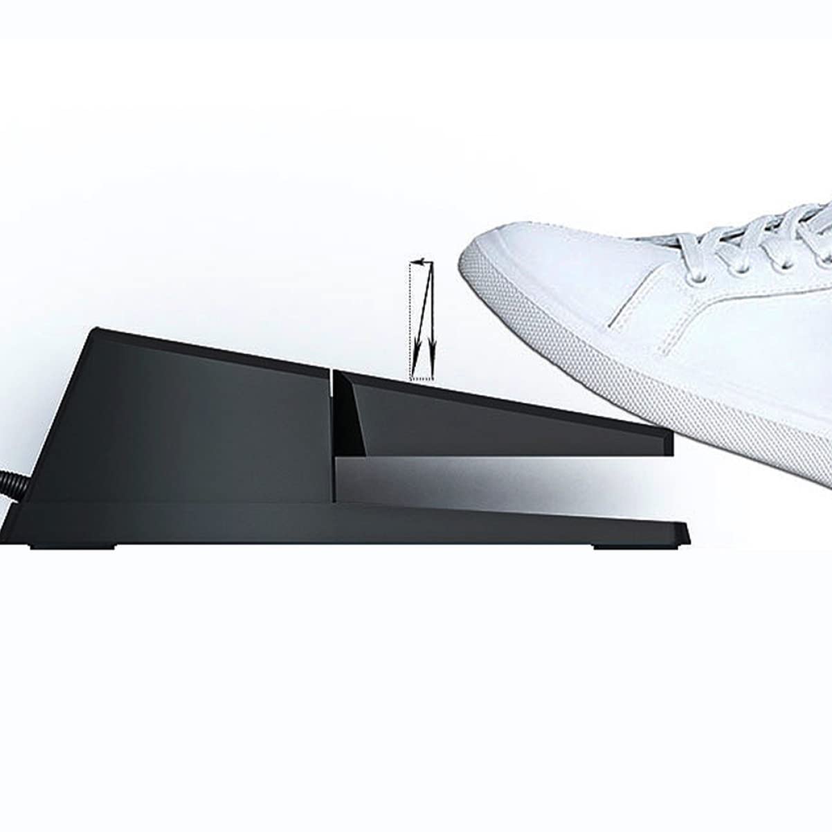 Abaodam Pedale Sustain per Pianoforte Digitale Effetto Duraturo e Materiale in Gomma e Abs Nero, Accessorio per Tastiere Midi e Pianoforti Elettronici