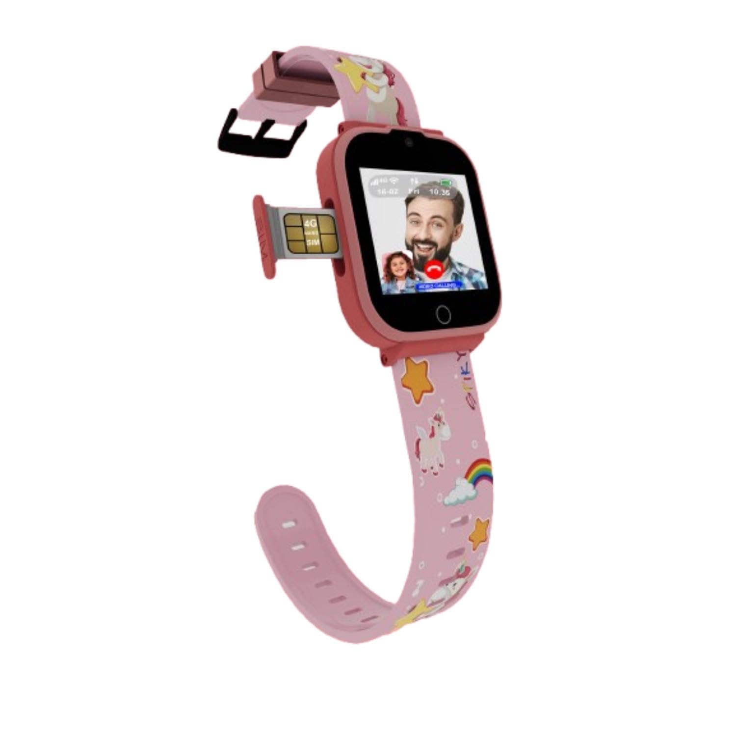 SPIKY 4G Calling Multi-UI IPX7 Waterproof Kids Smartwatch | Rotatable Menu Dial,GPS Tracking, Video Call, Calling Watch, Games, Geo-Fencing, SOS | Best for Kids Girls & Boys 4-12 Years