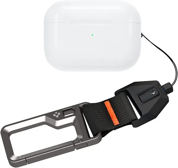 Spigen for AirPods Pro 3 Lanyard, AirPods Pro 2 Lanyard, Carabiner Included Designed for AirPods Pro 3rd Generation Case (2025) and AIrPods Pro 2nd Generation Case (2022/2023) - Black