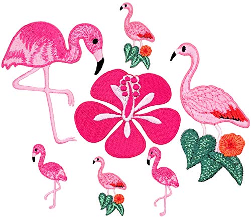 i-Patch - Patches - 0245 - Flamingo - Vogel - Marabu - Reiher - Stelzvogel - Löffler - Tiere - Zoo - Applikation - Aufbügler - Flicken - Aufnäher - Sticker - Badges - Bügelbild - zum aufbügeln Cover