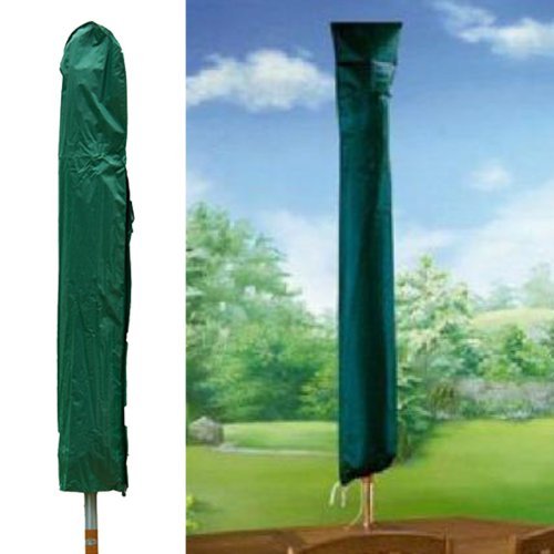 We Search You Save Parasolhoes, groen, 150 cm, sterk, duurzaam, ook voor roterende wasdroger, machinewasbaar, met trekkoord