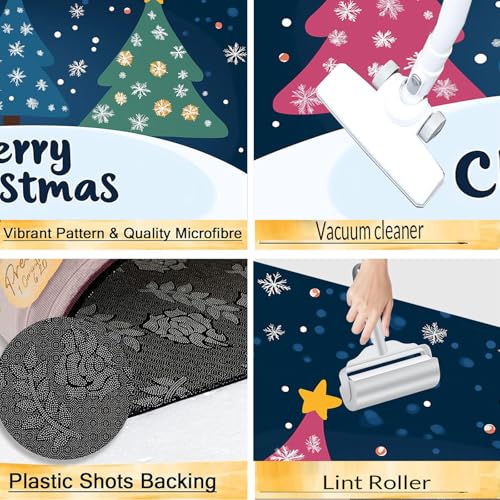 Alfombras de cocina antideslizantes y superabsorbentes con estampado de Navidad 7