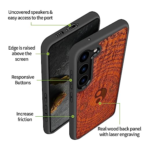 Carveit Custodia per Galaxy S23 Cover [Retro in