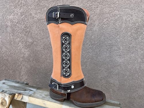 Charro Saddle Short Chaps, Polainas Charras para Montar Caballo, Charreria, Horse Tack