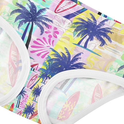 Blue Palm Trees Surfboards Toddler Girls's Underwear 2T 202c17504