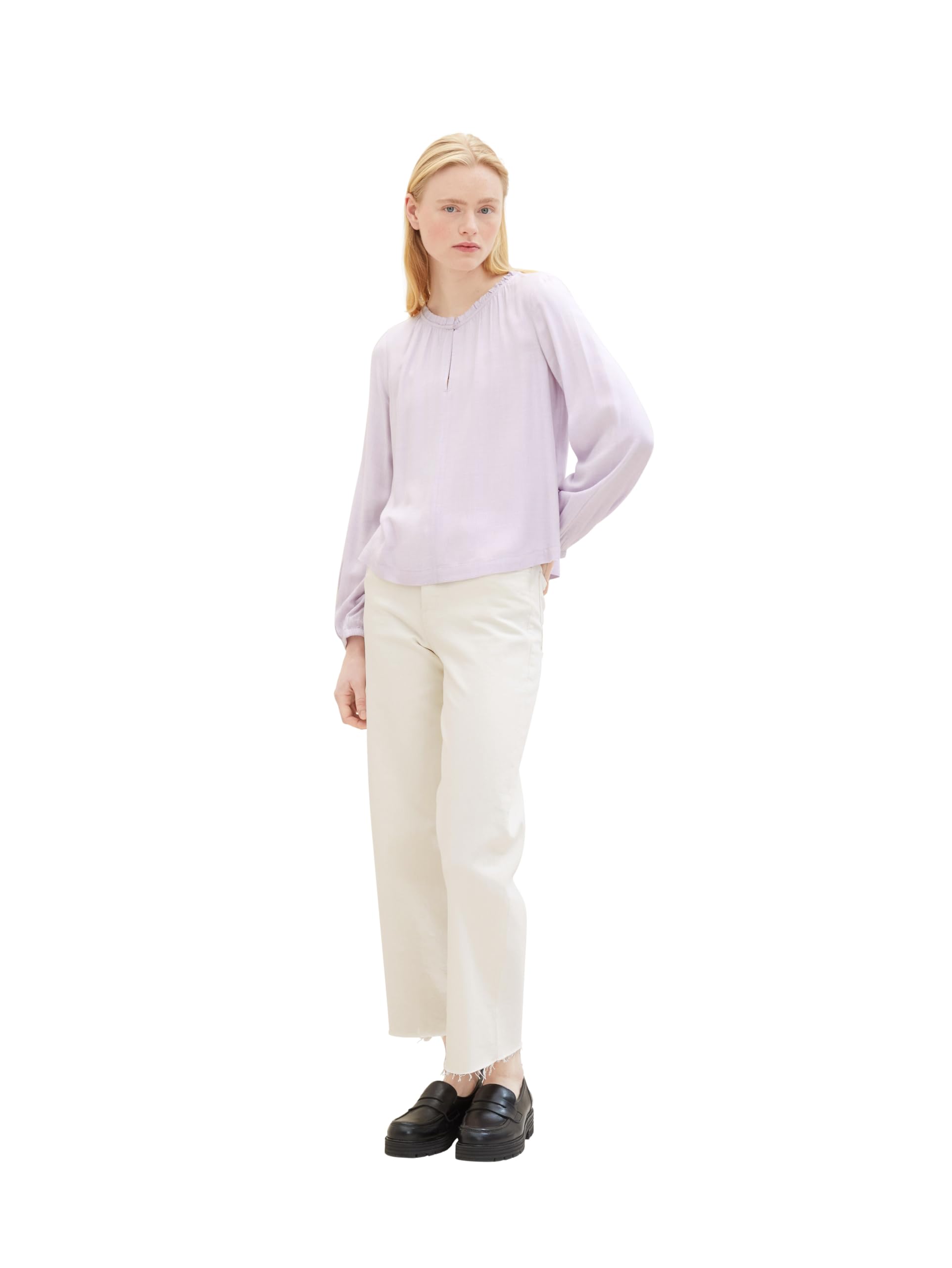 Tom Tailor Denim Damen Culotte Colored Jeans mit weitem Bein