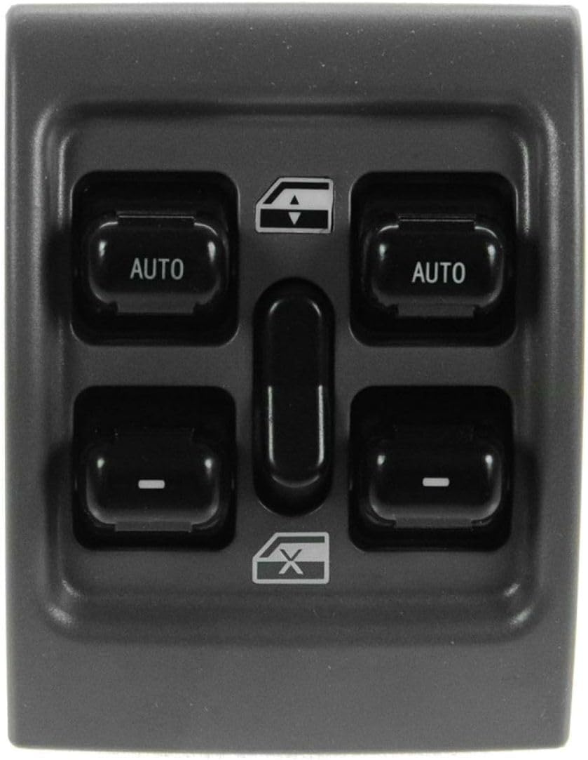1pc Power Dash Mounted Door Window Control Switch Front Side Gray for Chrysler for PT Cruiser 2.4L 2001-2005 5 Button-Design UC121L8AA 1DX291L8AA