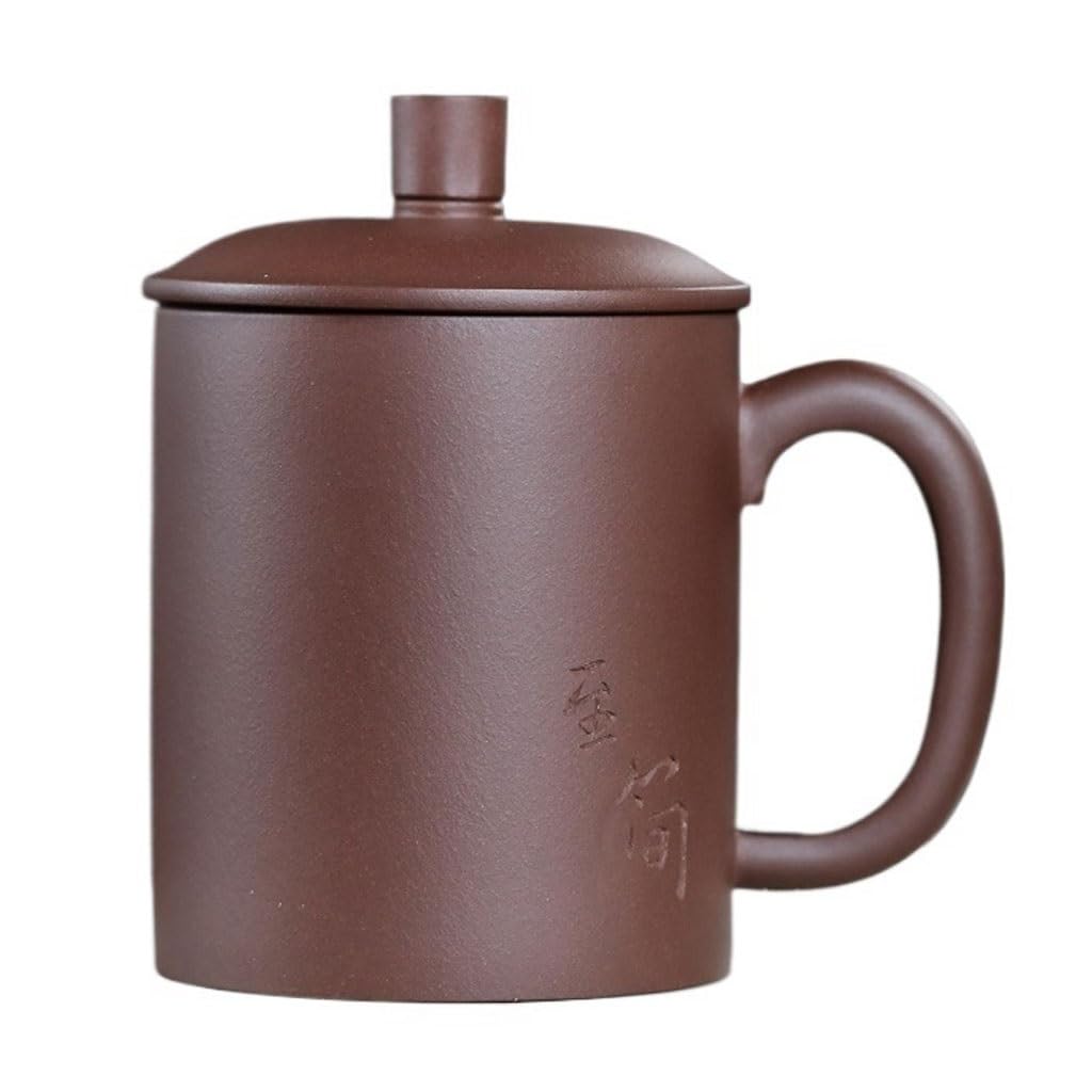 Matcha kubki domowe kubek na wodę 450 ml fioletowy kubek z piaskiem ręcznie grawerowany kubek do parzenia herbaty męski biurowy kubek do herbaty zestaw do herbaty zaparzacz do herbaty kubek do