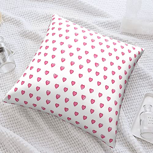 Xindi Pink Rabbit Hearts Throw Pillow Covers Bedroom Couch Sofa Square Pillow 18 X 18-Inch #TOP4
