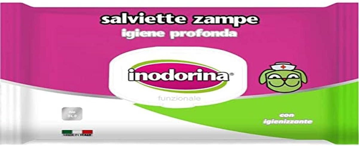 InodorinaFunctional toilet 40 wipes - Specific for paws