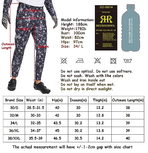 REYSHIONWA Calça masculina Downhill Racing para mountain bike enduro off-road ciclismo BTT calças ca